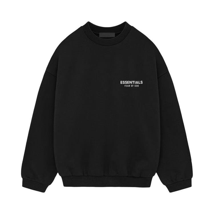 Fear of God Essentials Fleece Crewneck II Black
