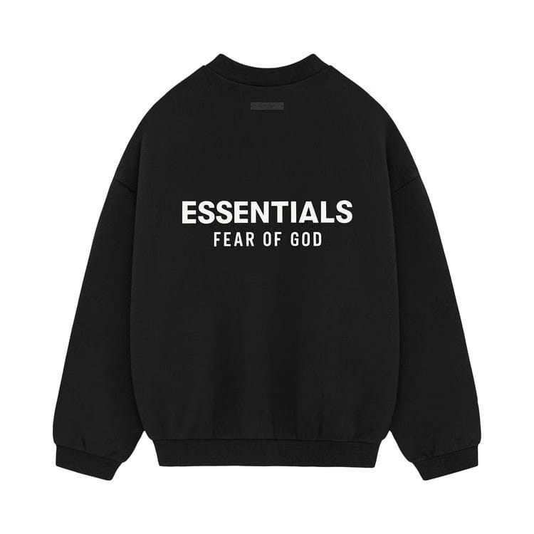 Fear of God Essentials Fleece Crewneck II Black