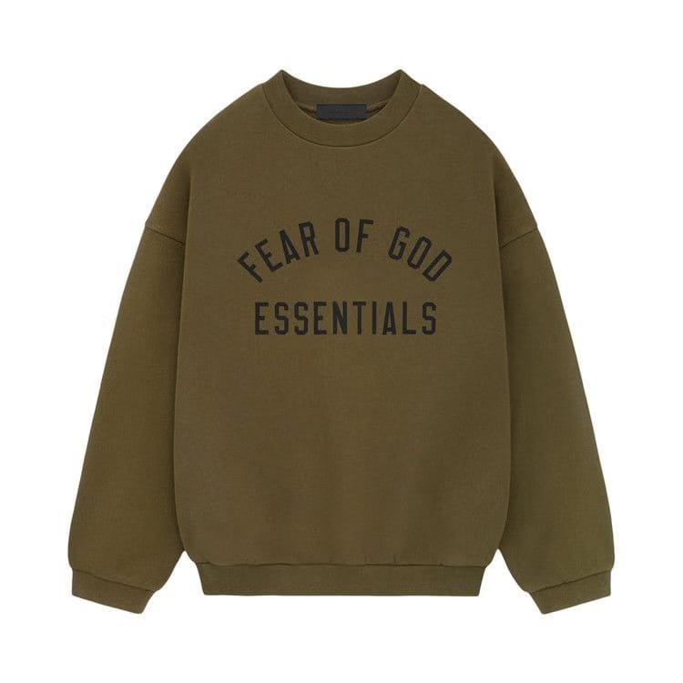 Fear of God Essentials Fleece Crewneck Olive