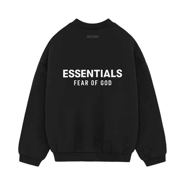 Fear of God Essentials Fleece Crewneck Black