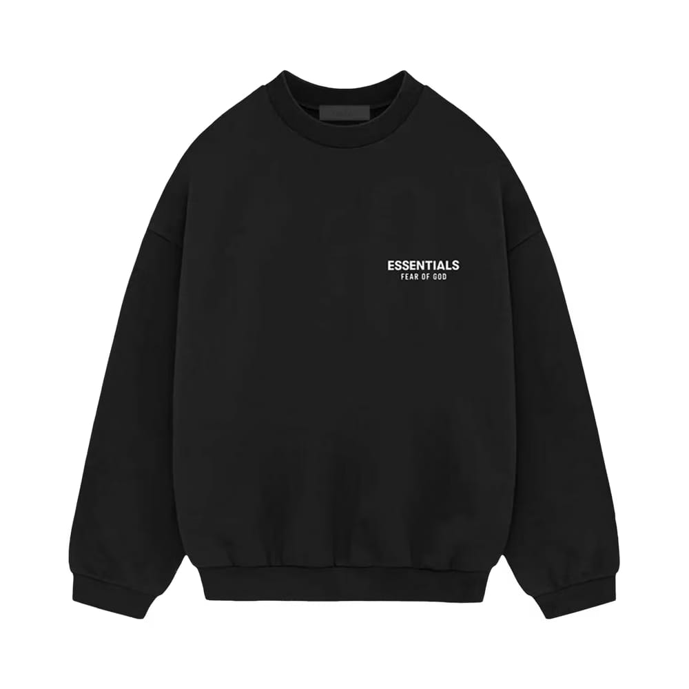 Fear of God Essentials Fleece Crewneck Black