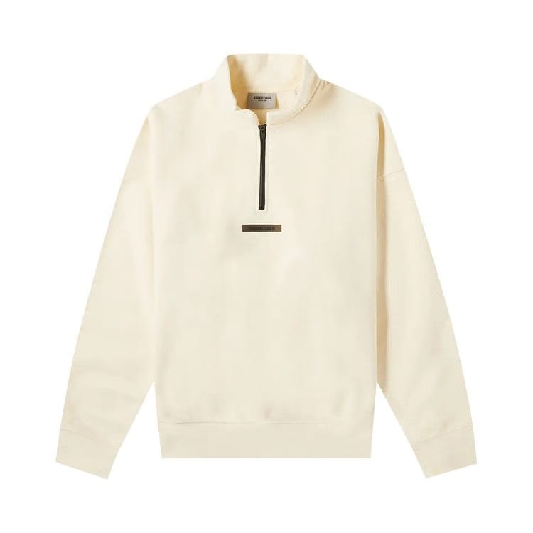 Fear of God Essentials Mockneck Half Zip Buttercream