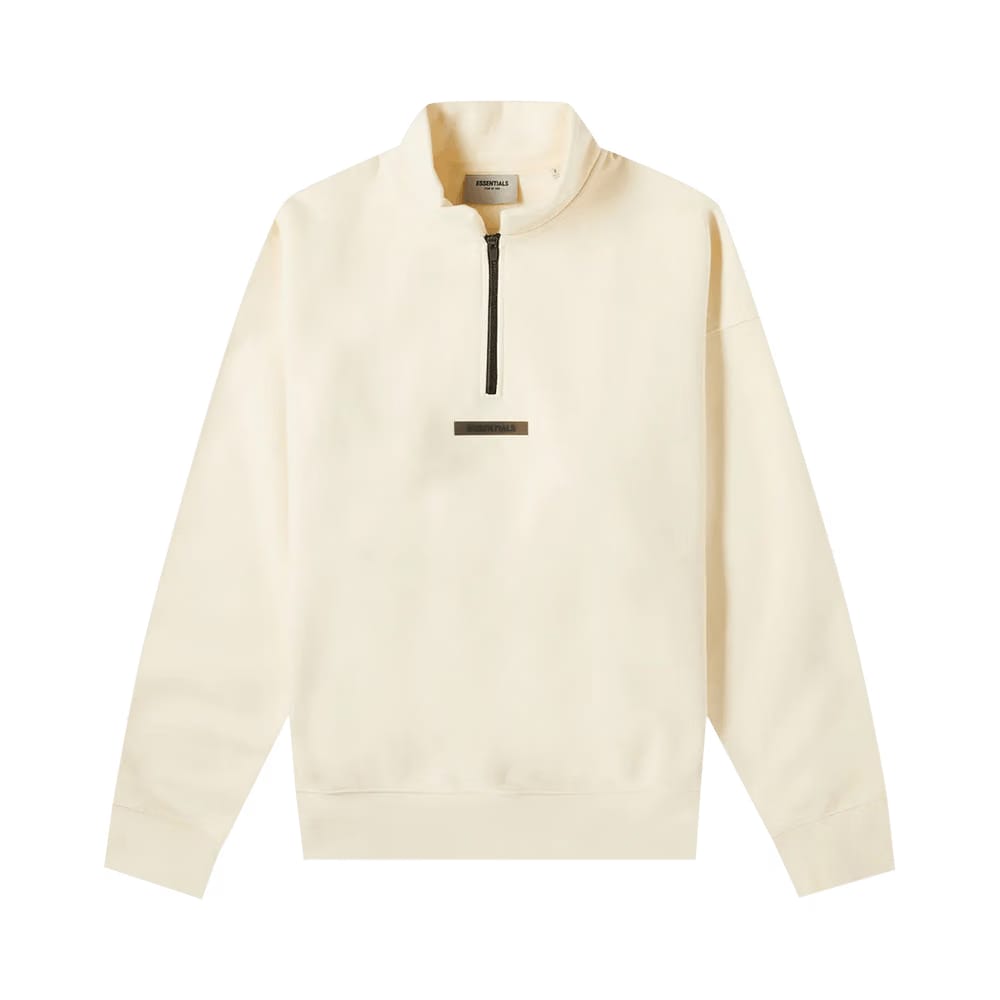 Fear of God Essentials Mockneck Half Zip Buttercream