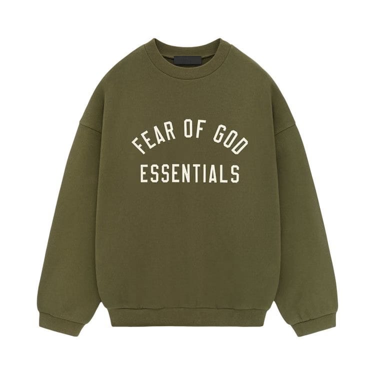 Fear of God Essentials Fleece Crewneck Military
