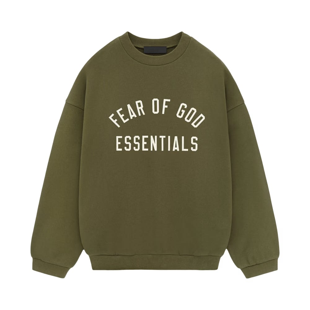 Fear of God Essentials Fleece Crewneck Military