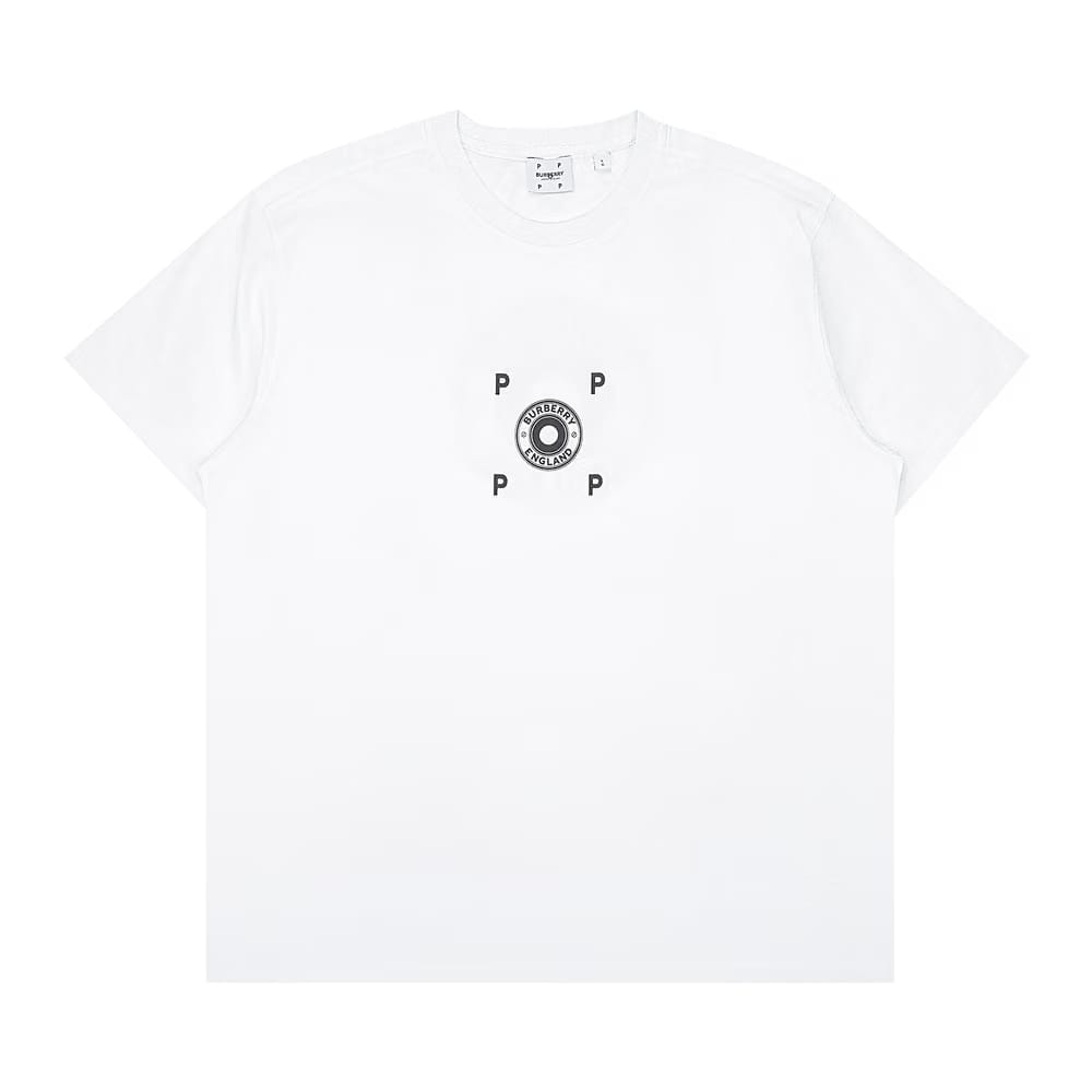 Burberry COMPANY Pop Trading Company Logo T-Shirt White