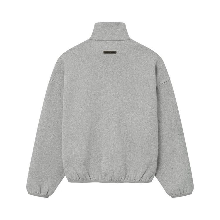 Fear of God Essentials Modern Track Jacket With Piping Concrete Heather/Black