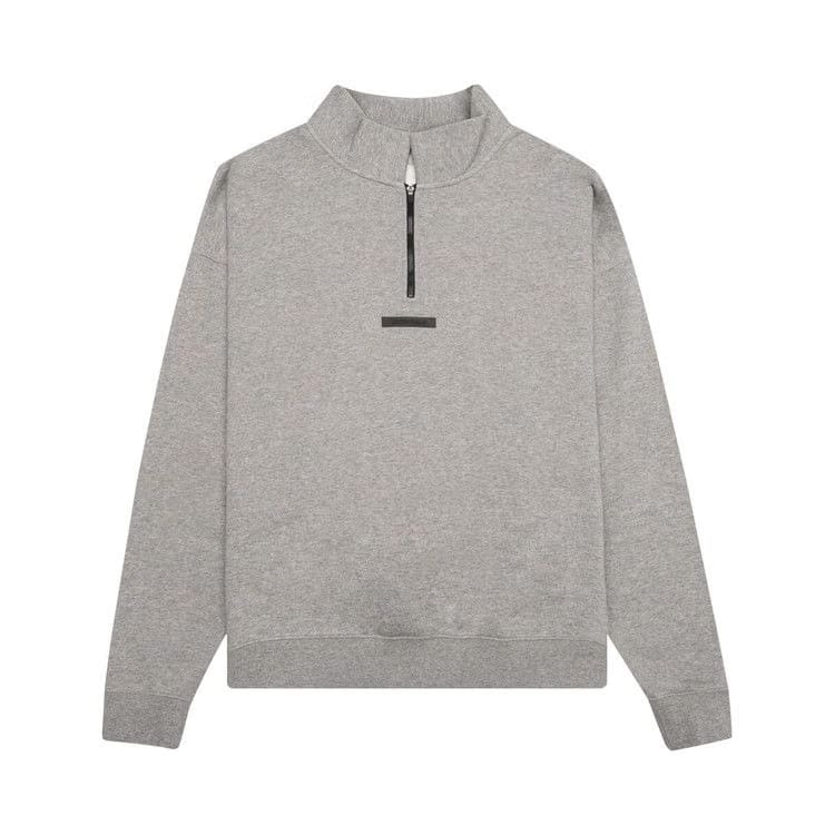 Fear of God Essentials Mockneck Half Zip Oatmeal