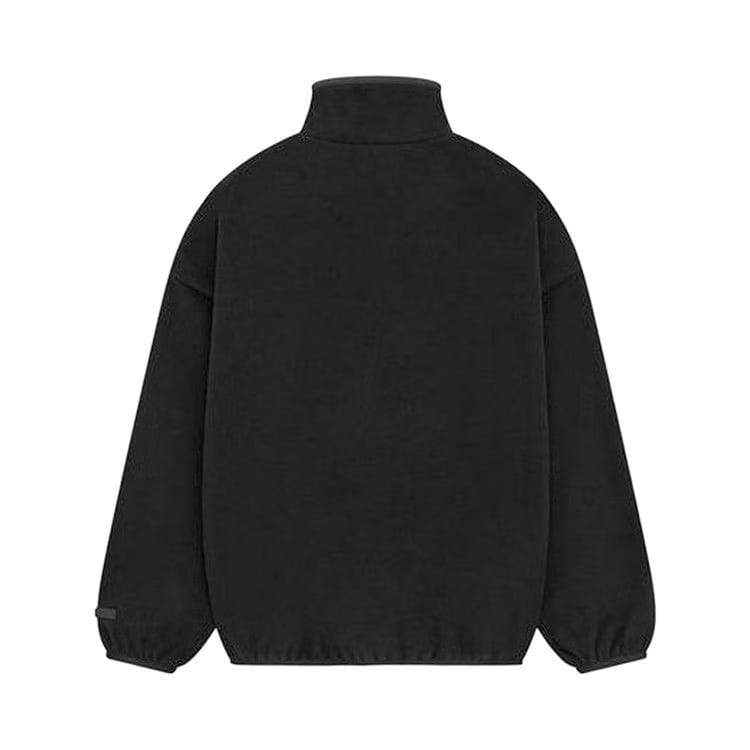 Fear of God Essentials Brushed Half Zip Pull Over Black