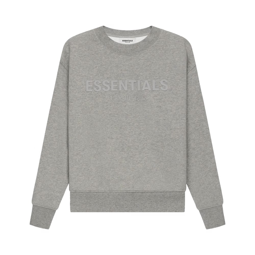 Fear of God Essentials Kids Pull-Over Crewneck Dark Heather Oatmeal