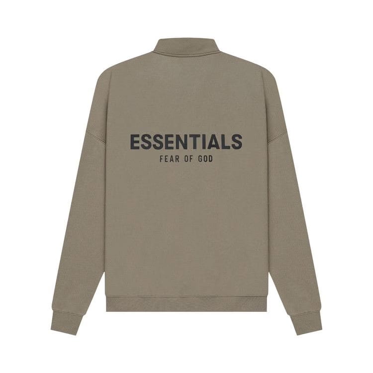 Fear of God Essentials Mockneck Half Zip Taupe