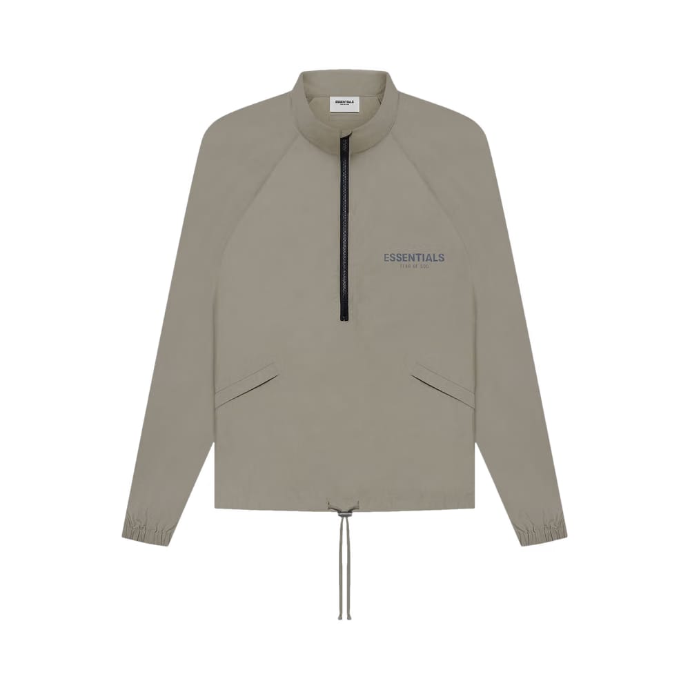 Fear of God Essentials Half-Zip Jacket Taupe