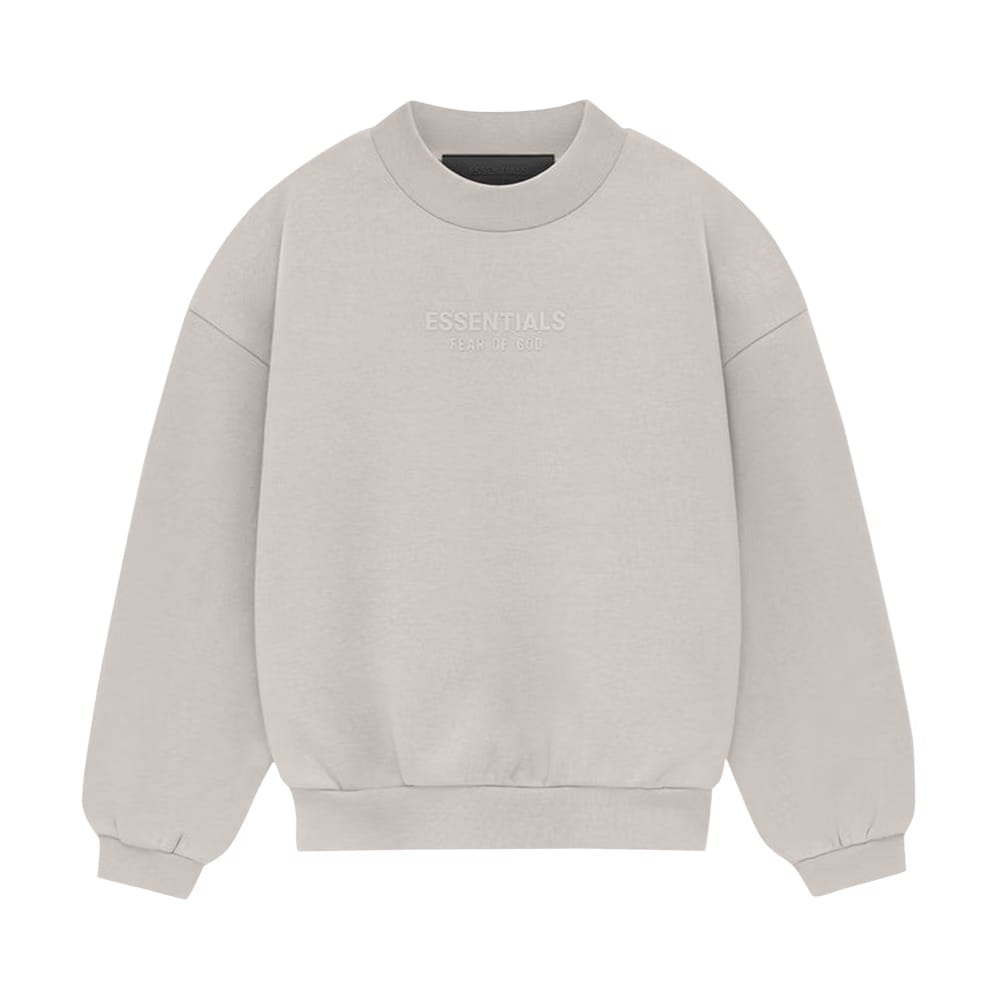 Fear of God Essentials Kids Crewneck Silver Cloud