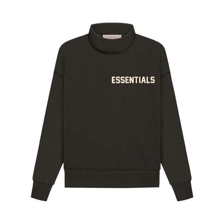 Fear of God Essentials Kids Long-Sleeve Mockneck Off Black