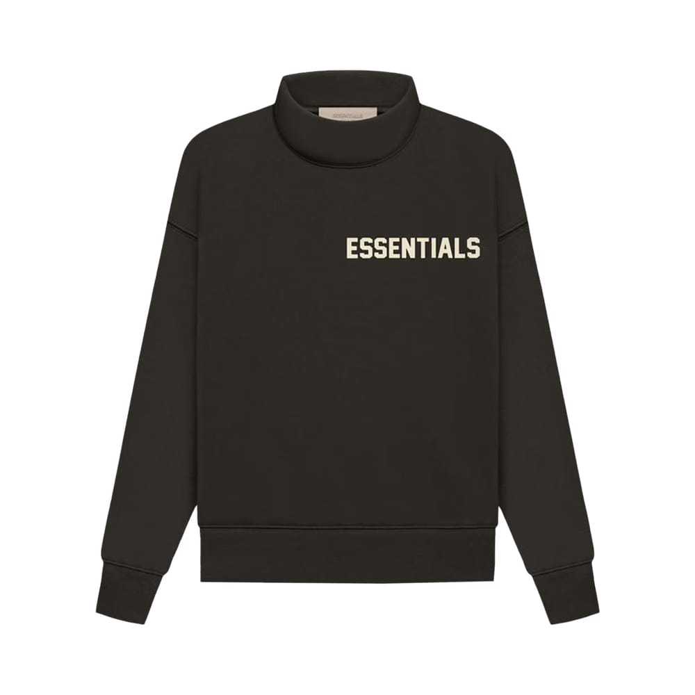 Fear of God Essentials Kids Long-Sleeve Mockneck Off Black