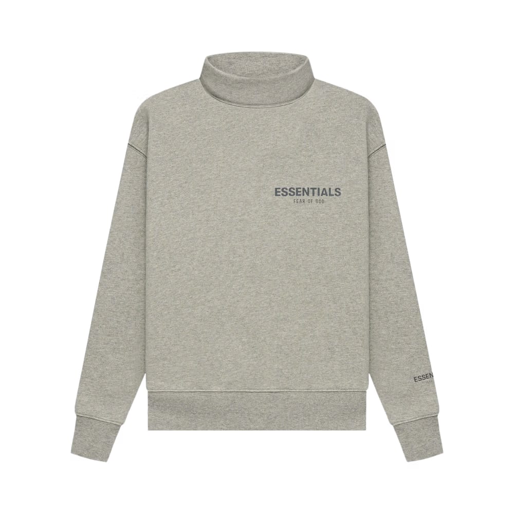 Fear of God Essentials Kids Mockneck Dark Heather Oatmeal