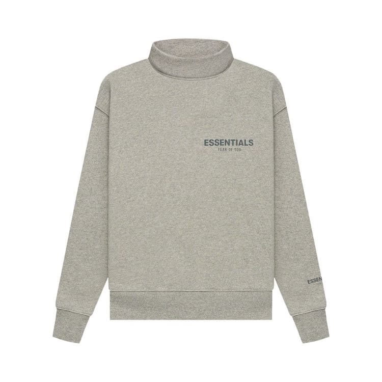 Fear of God Essentials Kids Mockneck Dark Heather Oatmeal