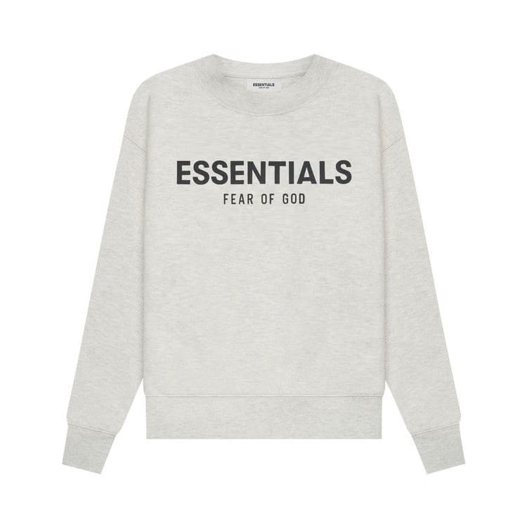 Fear of God Essentials Kids Pull-Over Crewneck Light Heather Oatmeal