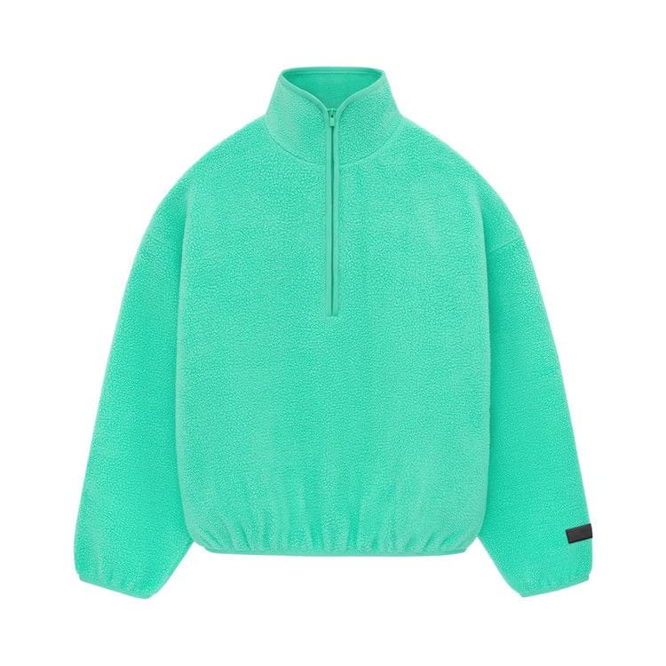 Fear of God Essentials Nylon Half Zip Mockneck Mint Leaf