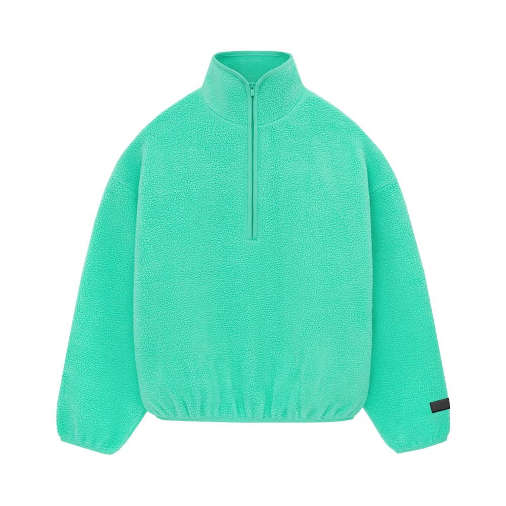 Fear of God Essentials Nylon Half Zip Mockneck Mint Leaf