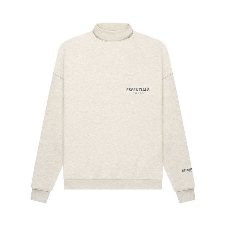 Fear of God Essentials Pullover Mockneck Light Heather Oatmeal