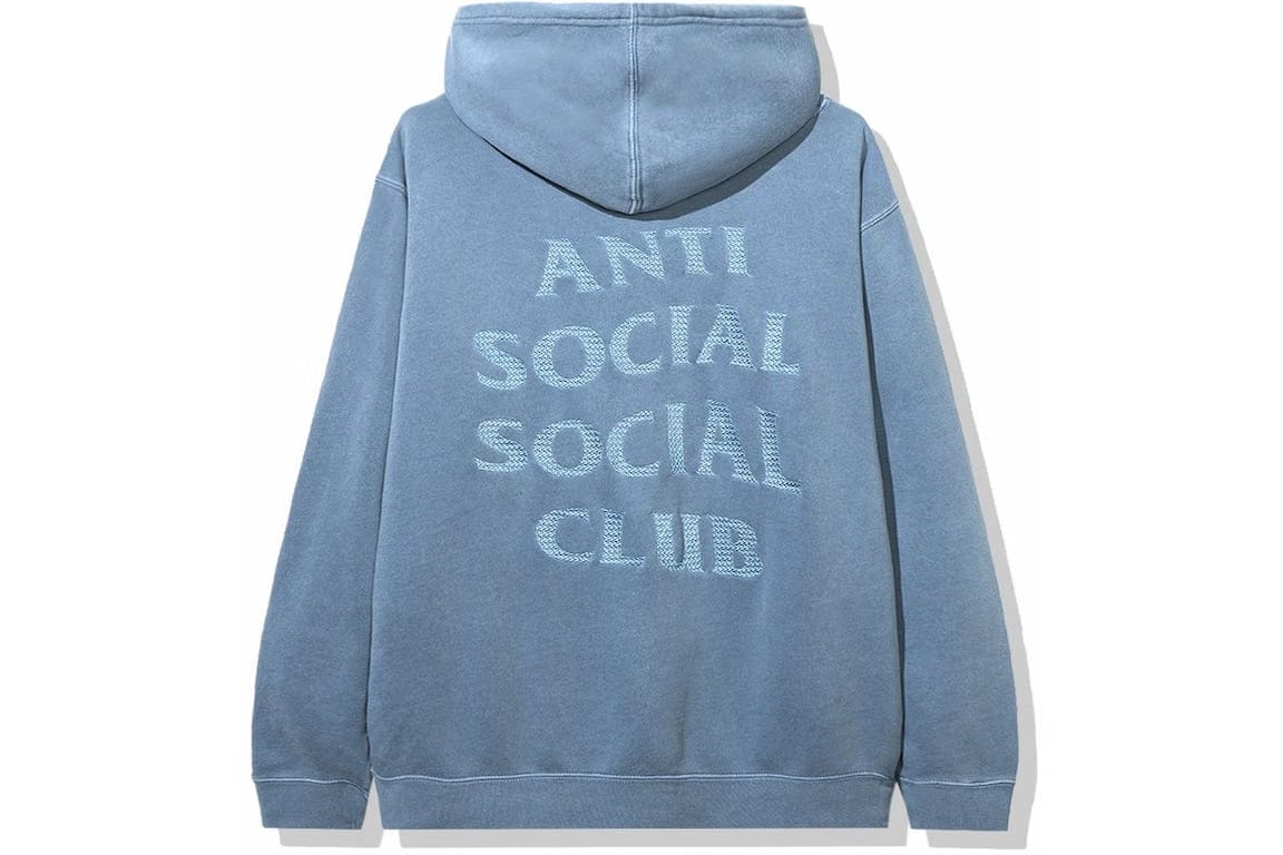 Anti Social Social Club Tone Deaf Hoodie Blue