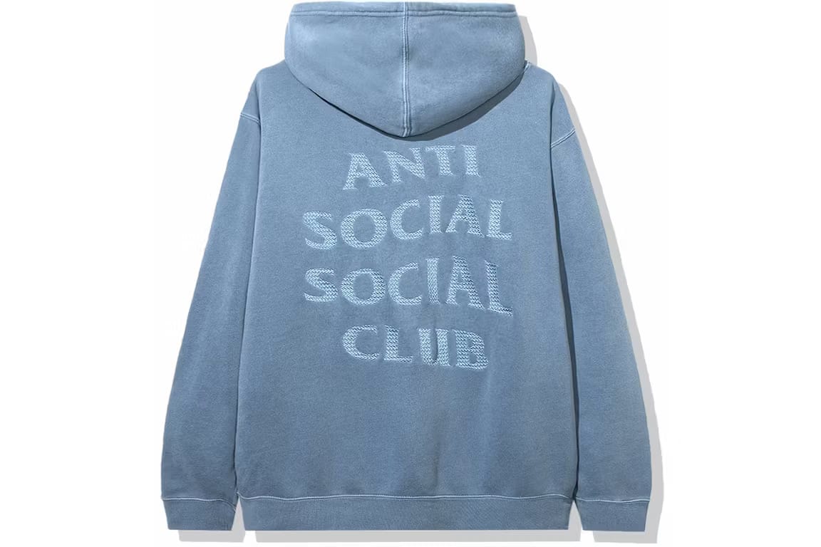 Anti Social Social Club Tone Deaf Hoodie Blue