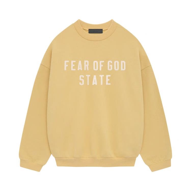Fear of God Essentials Heavy Fleece Crewneck Amber