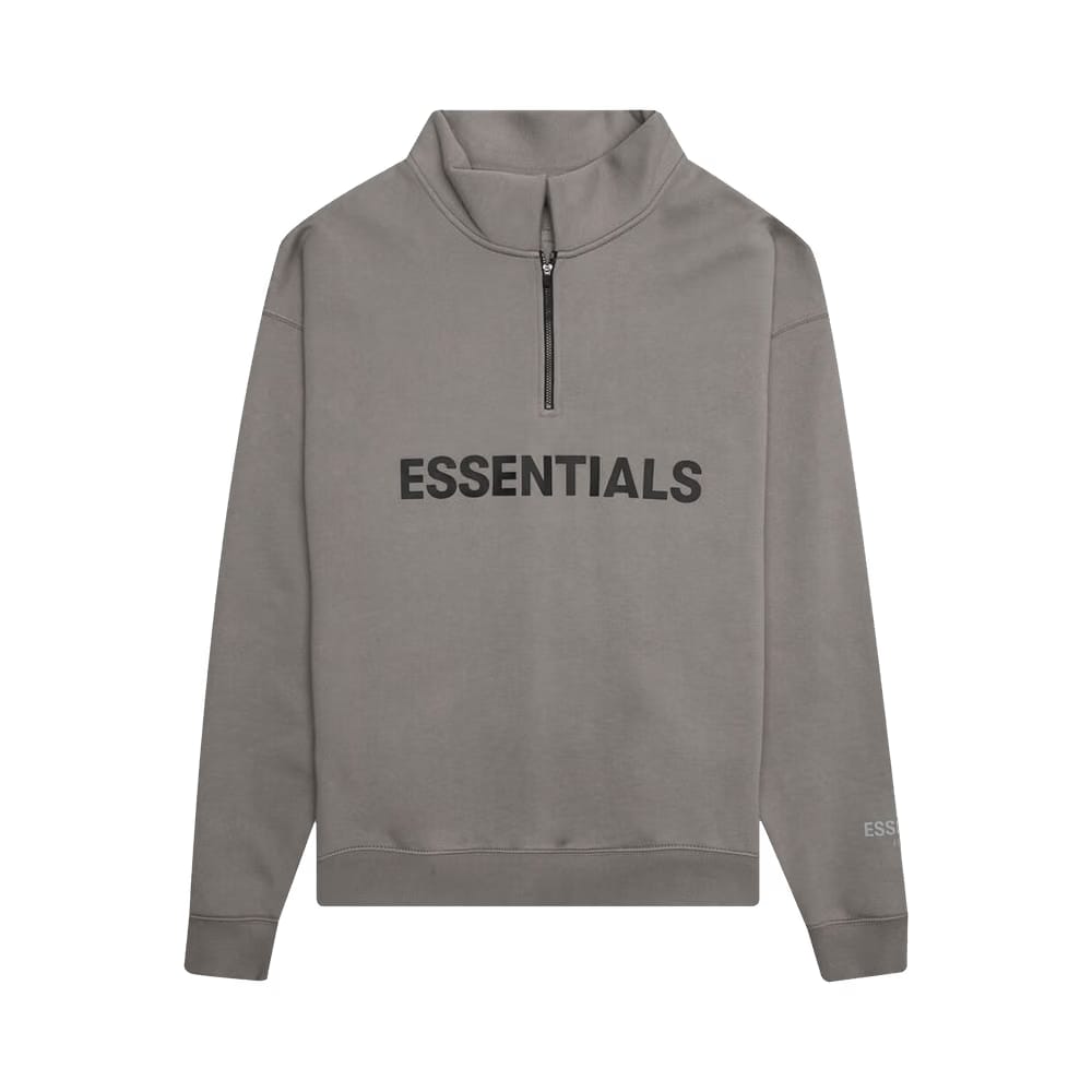 Fear of God Essentials Mockneck Half Zip Cement