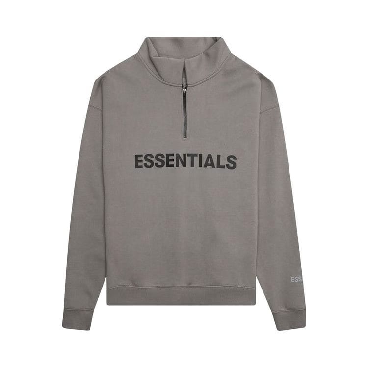 Fear of God Essentials Mockneck Half Zip Cement