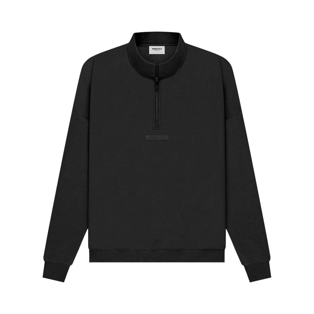 Fear of God Essentials Mockneck Half Zip Black