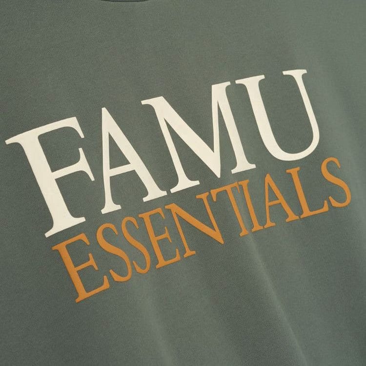 Fear of God Essentials Famu Sport Crewneck Balsam Green