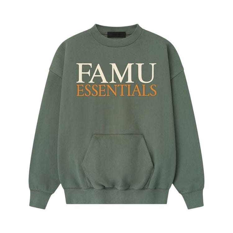 Fear of God Essentials Famu Sport Crewneck Balsam Green