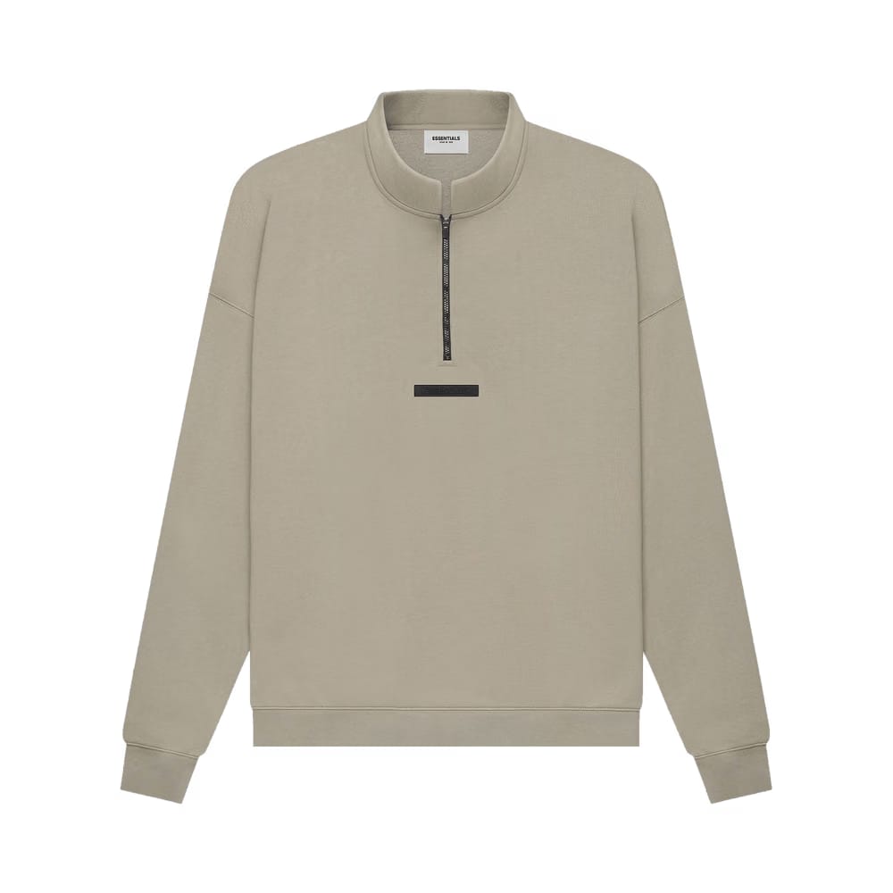 Fear of God Essentials Mockneck Half Zip Moss