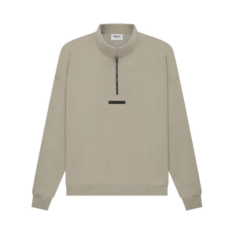 Fear of God Essentials Mockneck Half Zip Moss