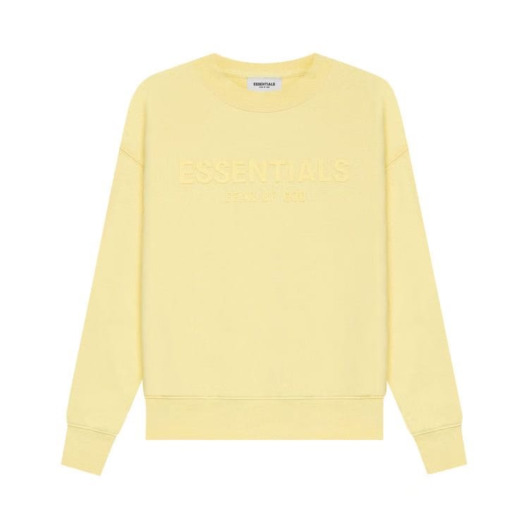 Fear of God Essentials Kids Pull-Over Crewneck Lemonade