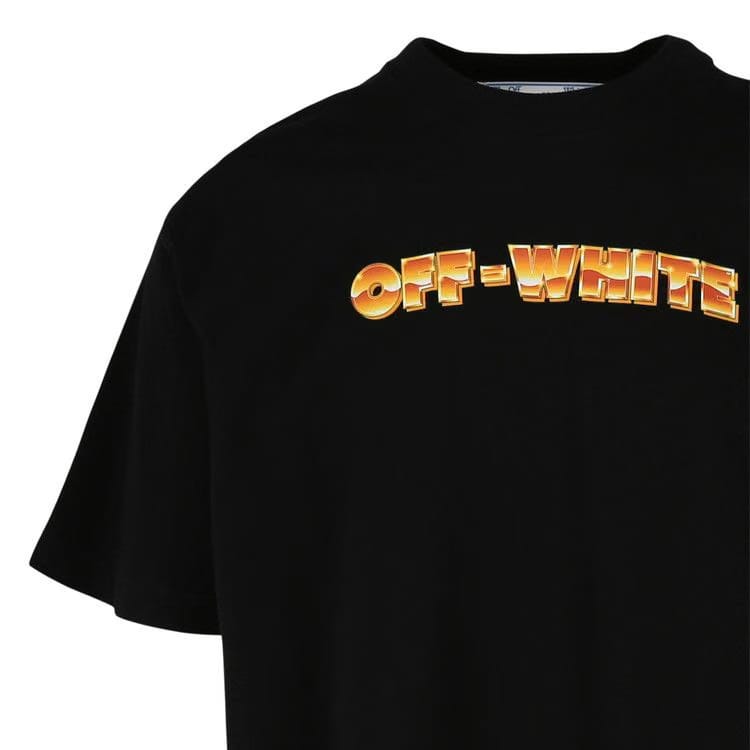 Off-White Arrows Print Crewneck T-Shirt Black/Orange