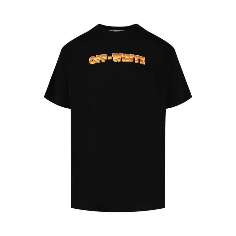 Off-White Arrows Print Crewneck T-Shirt Black/Orange