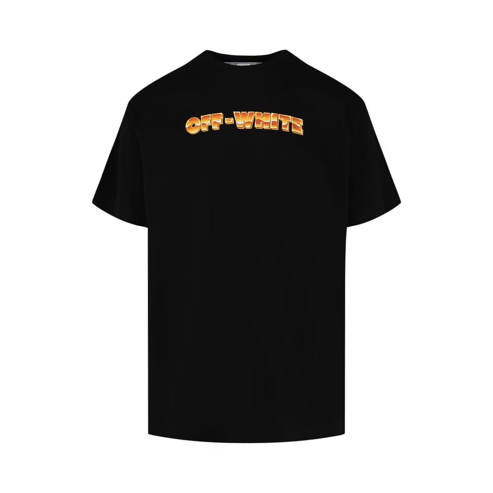 Off-White Arrows Print Crewneck T-Shirt Black/Orange