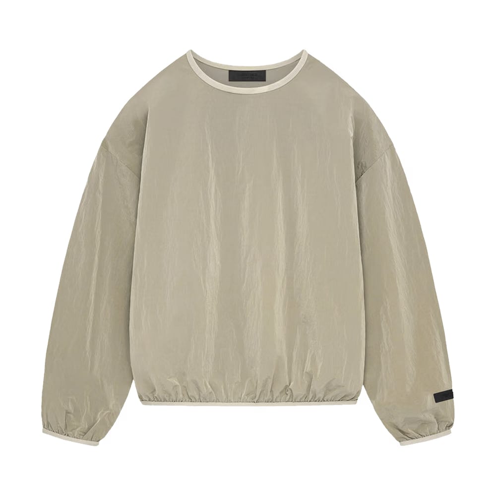 Fear of God Essentials Crinkle Nylon Pullover Crewneck Garden Yellow