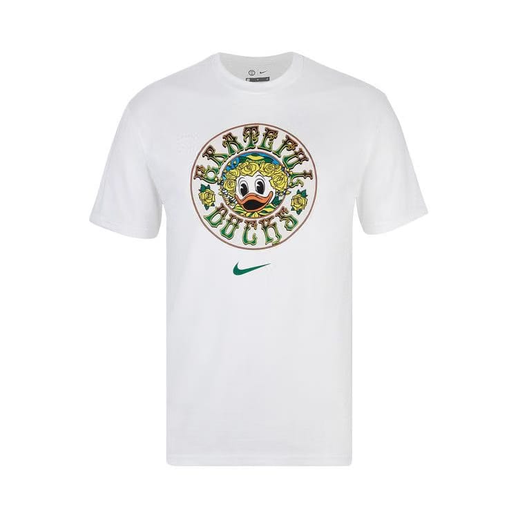 Nike x Class Trip x Grateful Dead x Oregon Duck & Roses T-Shirt White