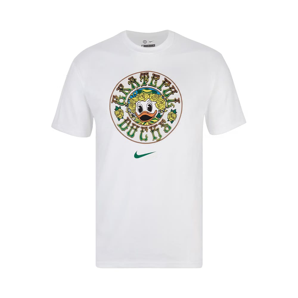 Nike x Class Trip x Grateful Dead x Oregon Duck & Roses T-Shirt White
