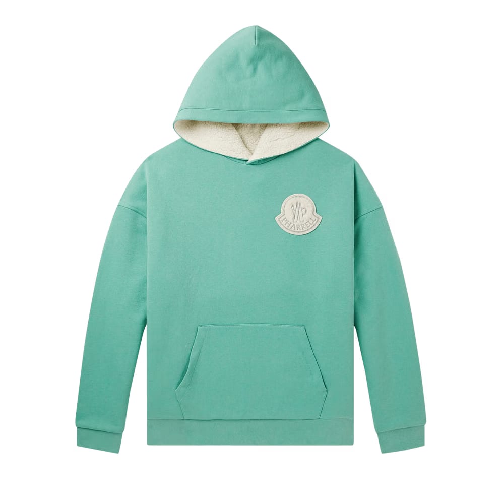 Moncler Genius x Pharrell Williams Logo Patch Reversible Hoodie Dark Green
