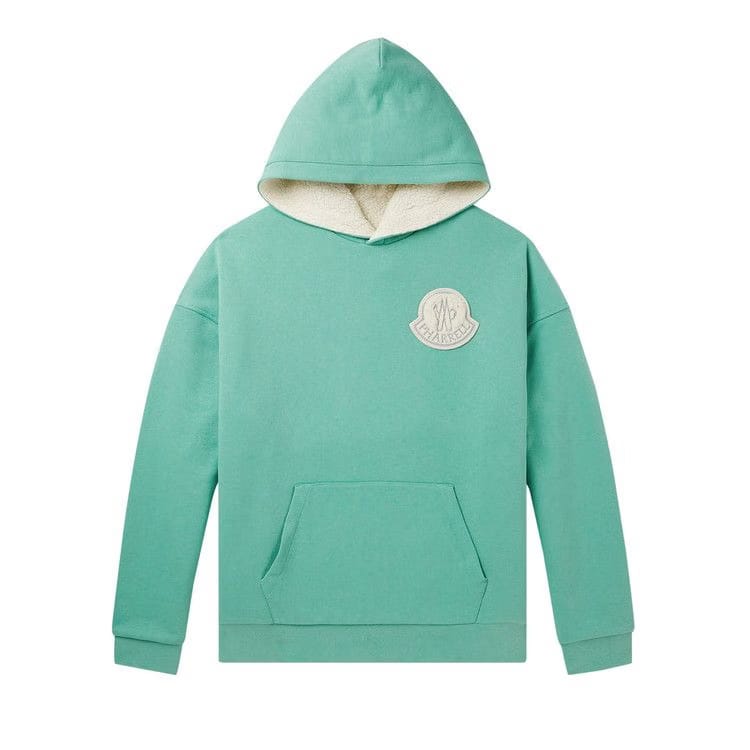Moncler Genius x Pharrell Williams Logo Patch Reversible Hoodie Dark Green