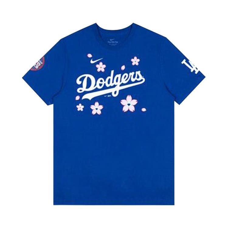 Nike x Takashi Murakami x MLB World Tour Tokyo Series 2025 Yamamoto Dodgers Shorts-Sleeve T-Shirt Blue