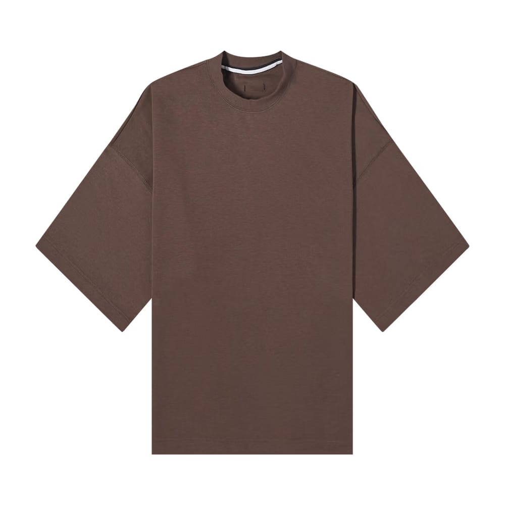 Nike Sportswear Tech Fleece Reimagined Oversized Shorts-Sleeve Sweatshirt Baroque Brown