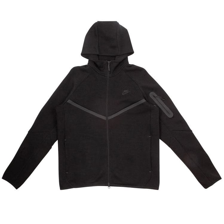 Nike Tech Full Zip Windrunner Hoodie Black/Black