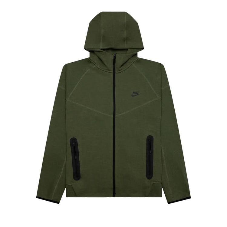 Nike Sportswear Tech Fleece Windrunner Full Zip Hoodie Medium Olive/Black