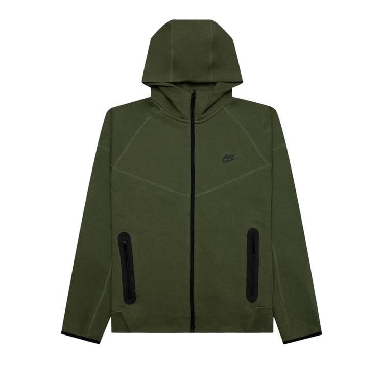 Nike Sportswear Tech Fleece Windrunner Full Zip Hoodie Medium Olive/Black