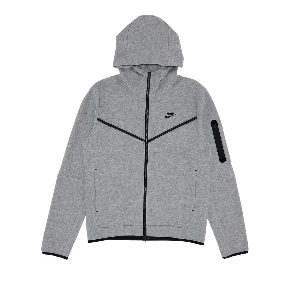 Nike Tech Fleece Full Zip Hoodie Heather Grey
